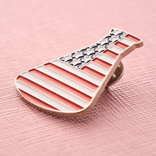 Load image into Gallery viewer, American Flag Science Flask Pin
